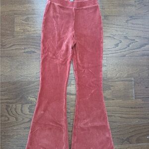 Aerie Corduroy Flare Pants - Coral
